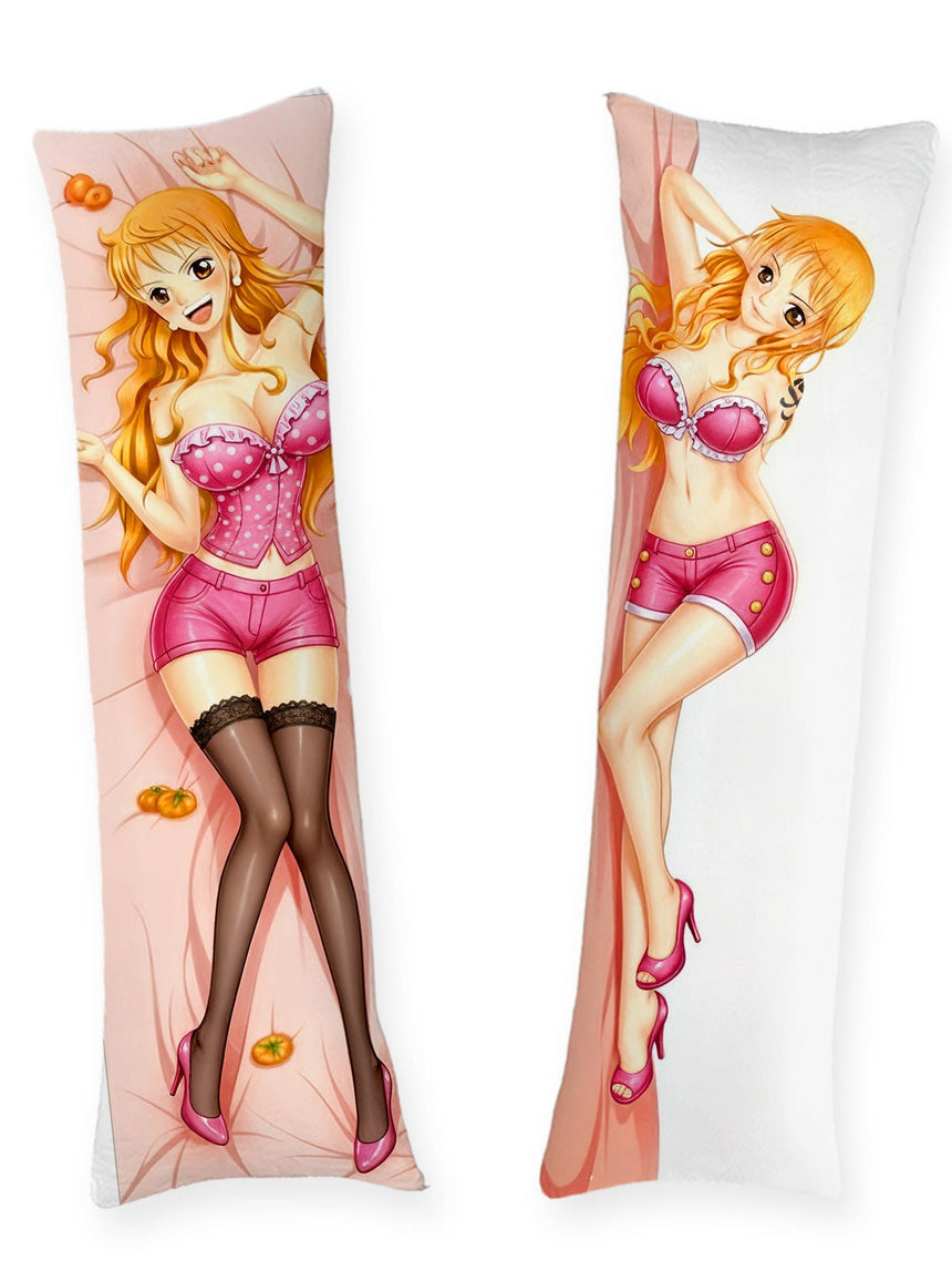 Nami Pink Body Pillow - mockup