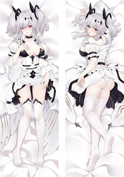 Almohada Joffre con Vestido Blanco de Volantes