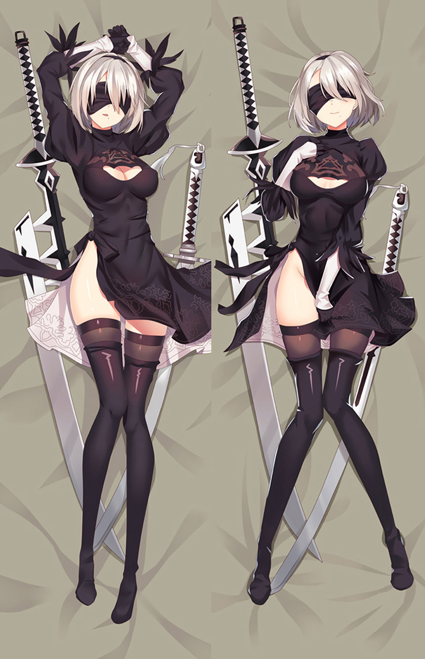 2B Twin Swords Body Pillow
