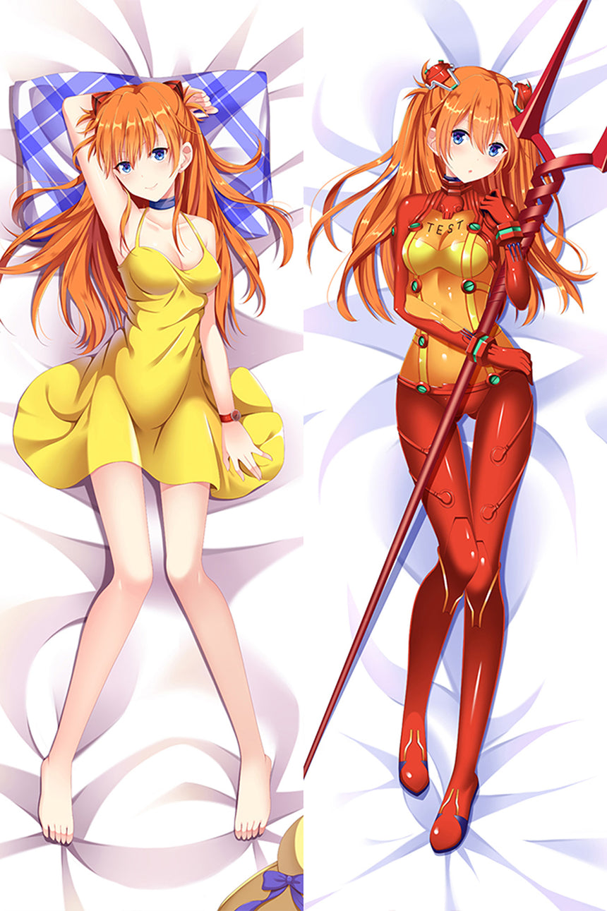 Asuka Langley Plugsuit and Sundress Body Pillow