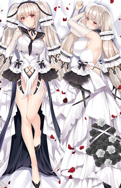 Formidable White Gown Body Pillow
