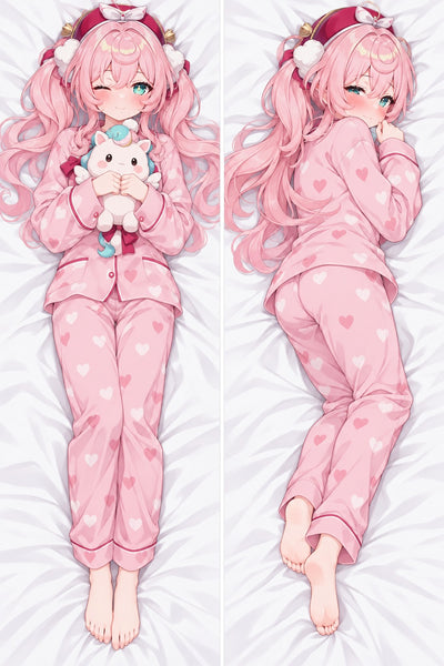 Almohada de Hyacine con pijama de corazones