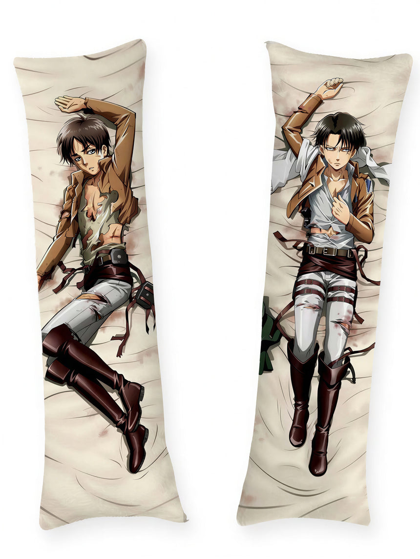 Levi and Eren After Battle Body Pillow