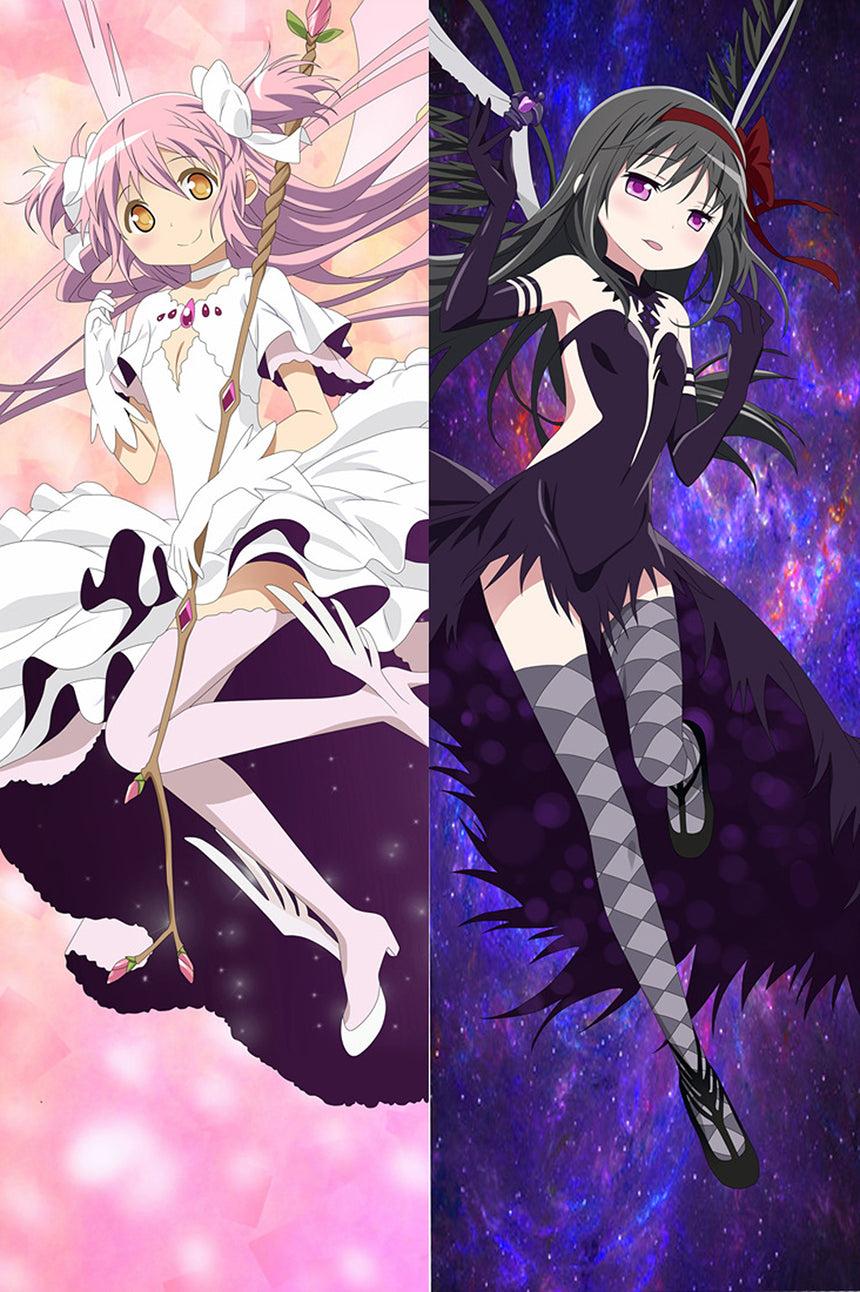 Madoka and Homura Goddess and Devil Body Pillow