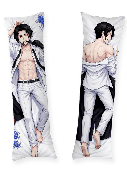 Muzan Loosened Tie White Suit Body Pillow