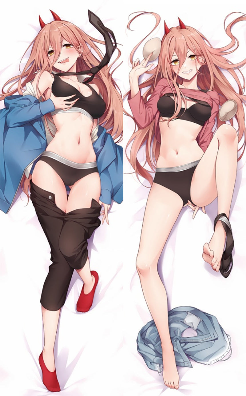 Power Black Lounge Body Pillow