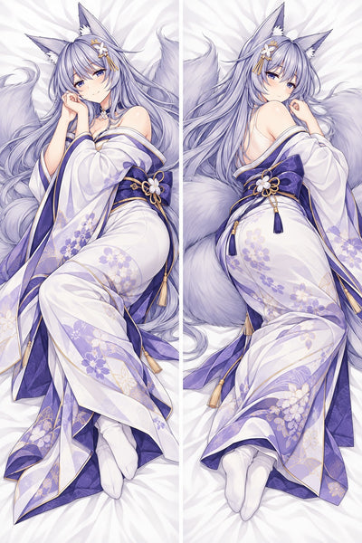 Dakimakura Shinano Kimono de Zorro Plateado
