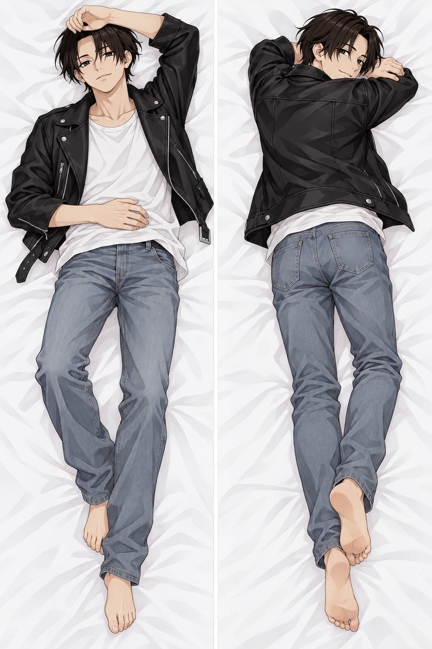 Shinichiro Sano Biker Jacket Body Pillow