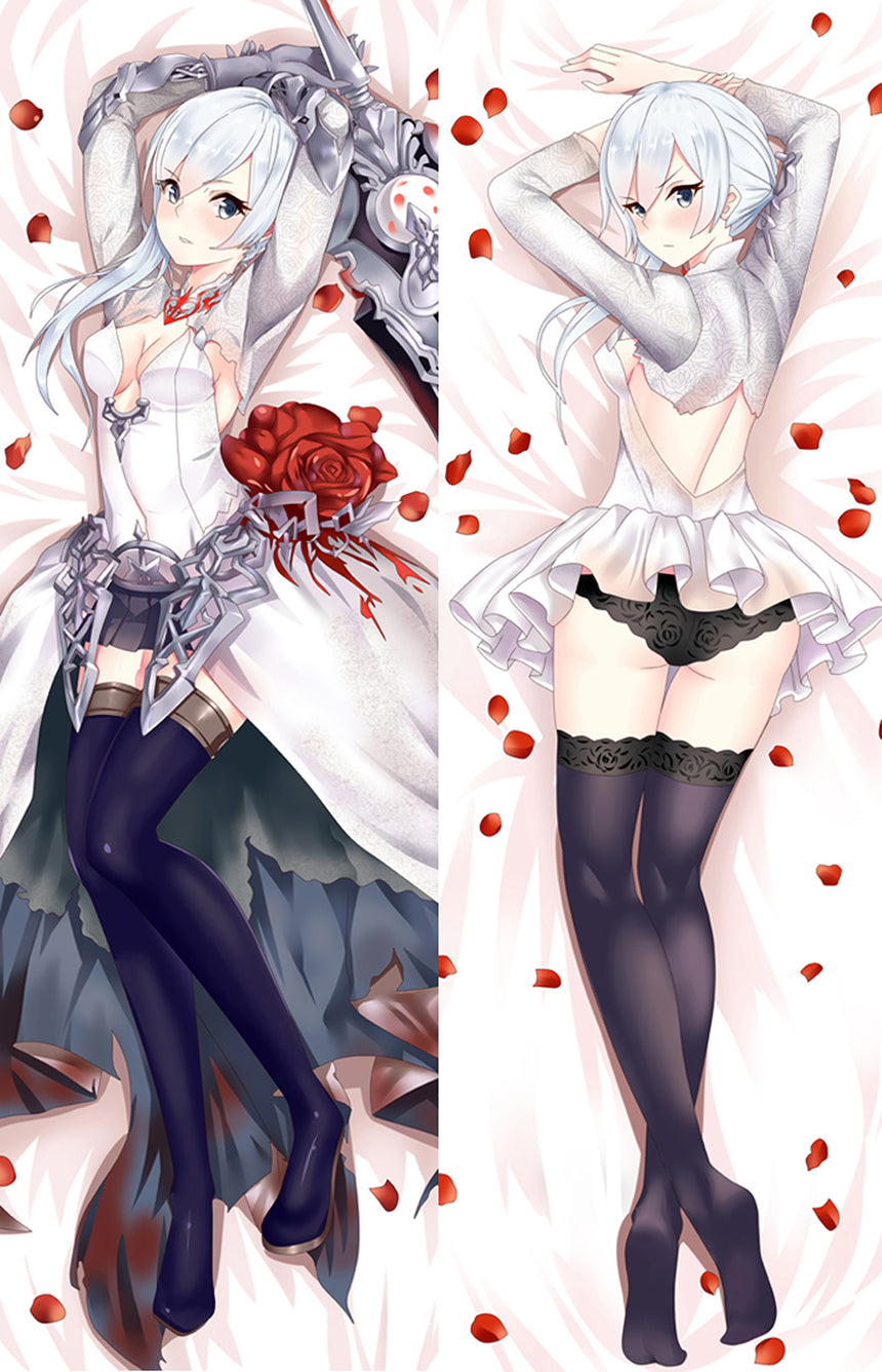 Snow White Nikke Rose Bouquet Body Pillow