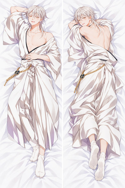 Almohada Tsurumaru Kuninaga Kimono Grulla Blanca