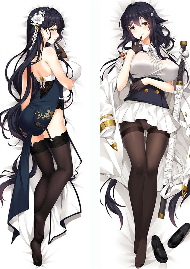 Azuma Navy Qipao and Sword Uniform Body Pillow