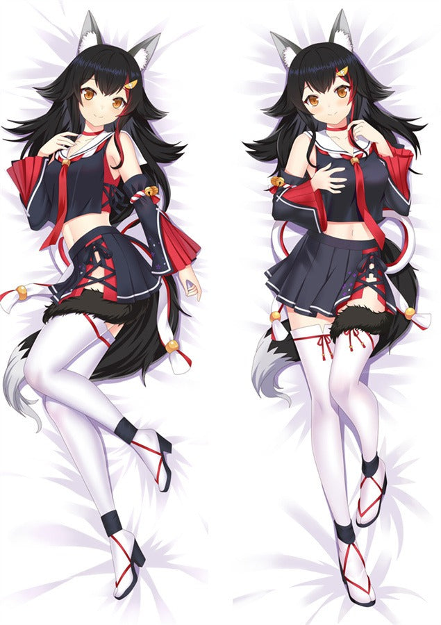 Ookami Mio Black Wolf Outfit Body Pillow