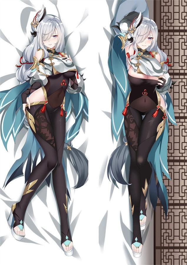 Shenhe Frost Ribbon Outfit Body Pillow