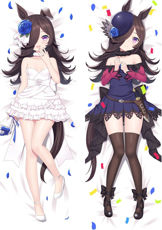 Rice Shower White Dress Body Pillow