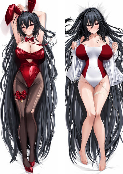 Almohada de Taihou con leotardo rojo y bañador