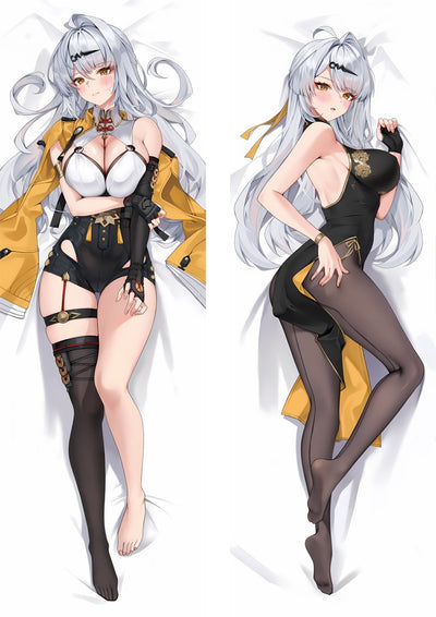 Yixuan Yellow Jacket and Black Qipao Body Pillow