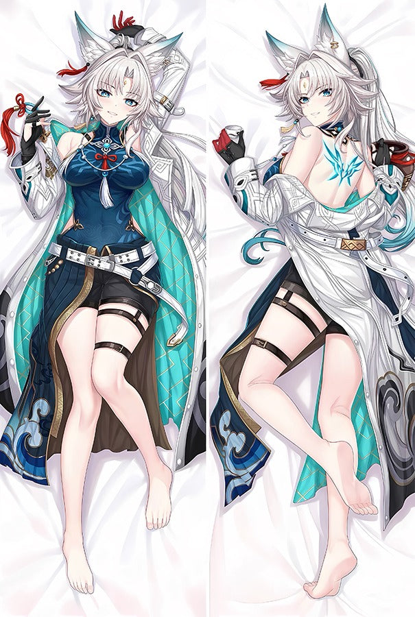 Feixiao Fox Ears and White Coat Body Pillow