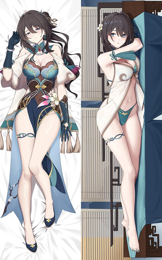 Ruan Mei Qipao and Swimsuit Body Pillow
