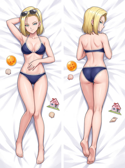 Android 18 Navy Bikini Pin Up Body Pillow