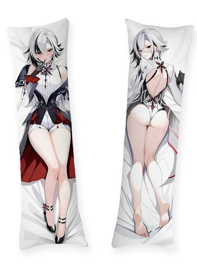 Almohada Arlecchino con body blanco