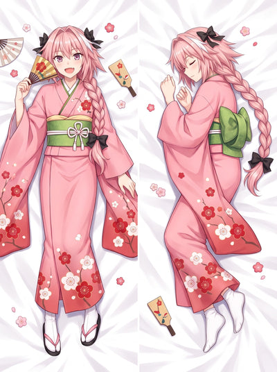 Astolfo Pink Floral Kimono Body Pillow