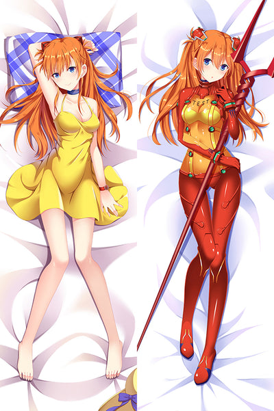 Asuka Langley Plugsuit and Sundress Body Pillow