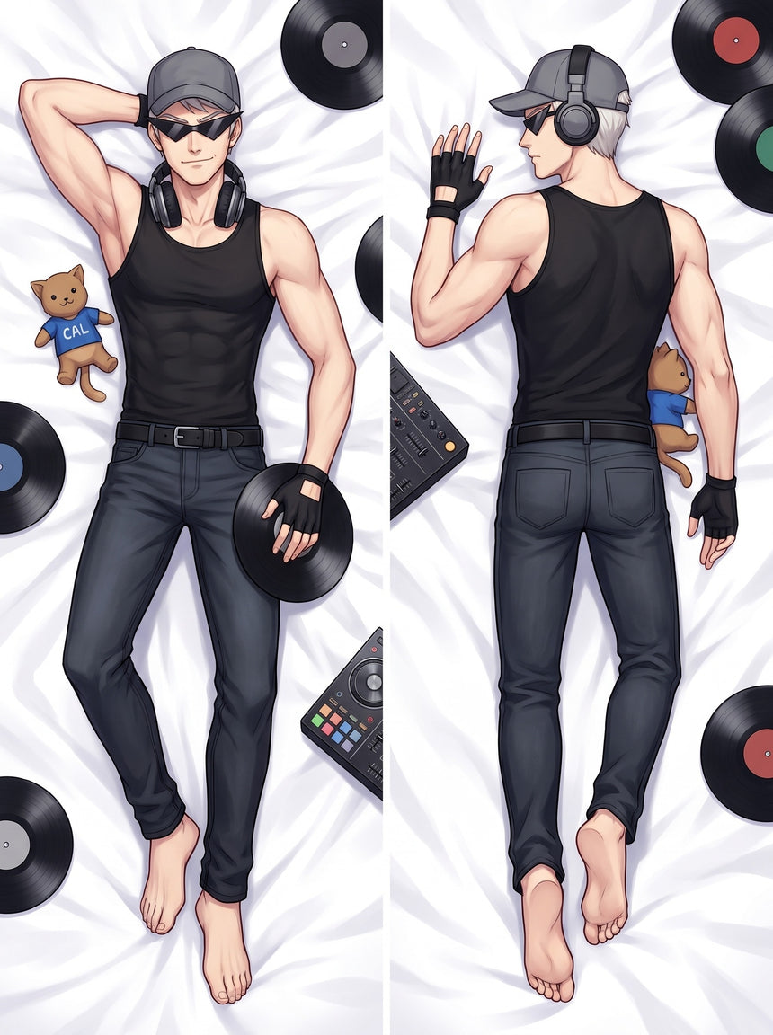 Bro Strider Black Tank Top DJ Night Body Pillow