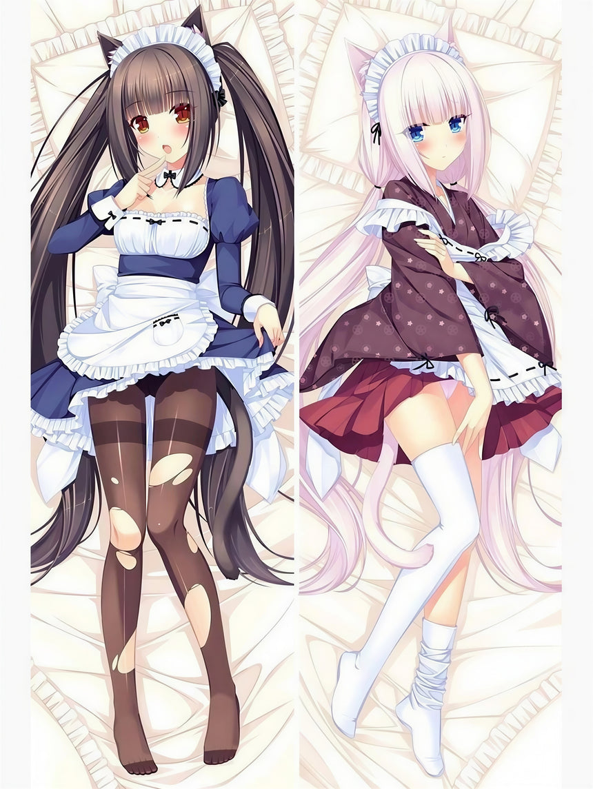 Nekopara Chocola and Vanilla Maid Body Pillow 2