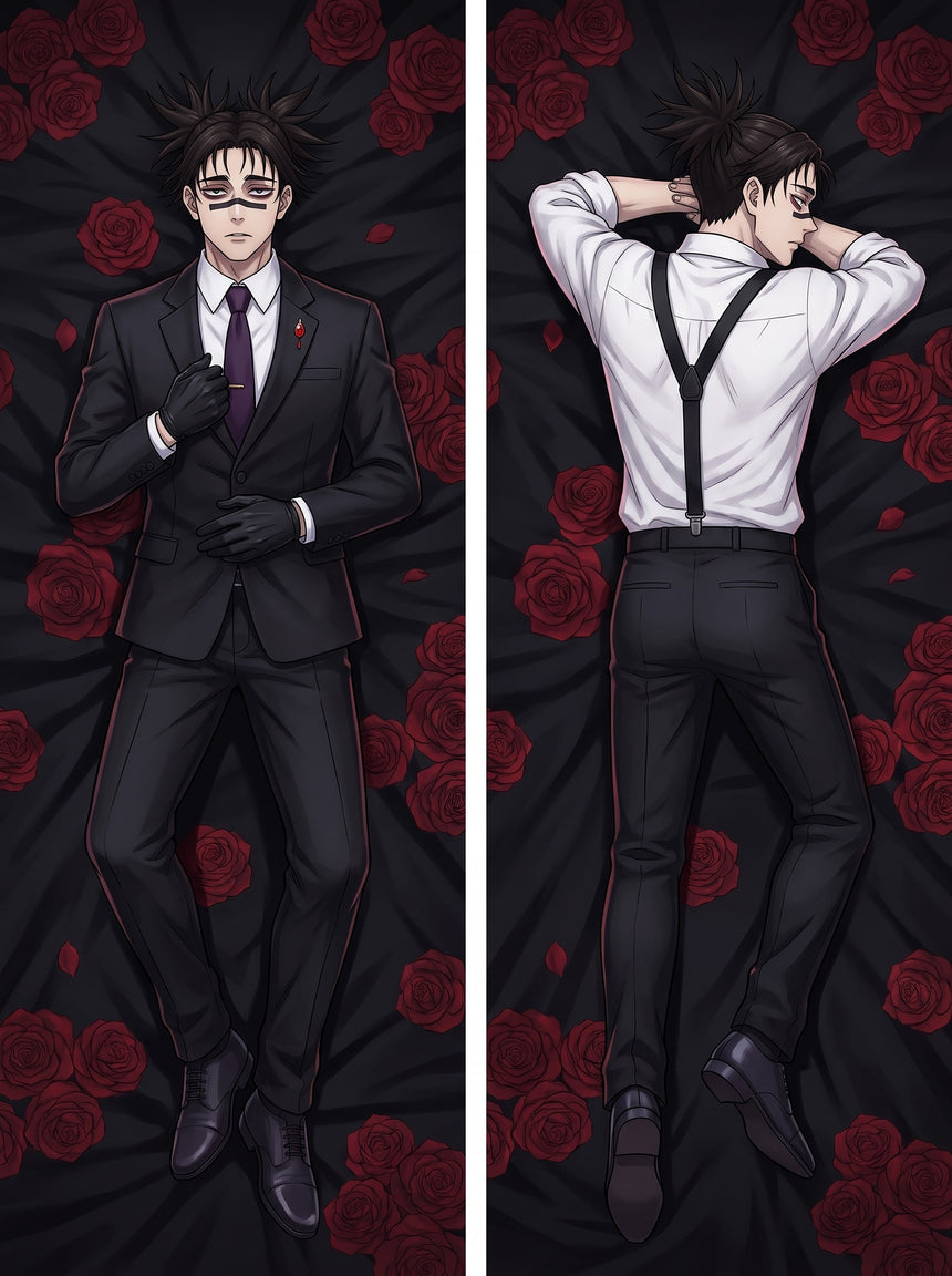Choso Black Suit Body Pillow