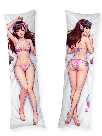 Almohada Dakimakura D.Va Bikini Conejita Rosa