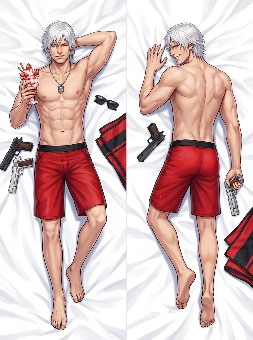 Dante Red Swim Trunks Summer Body Pillow