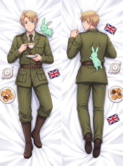 Hetalia England Uniform Tea and Scones Body Pillow