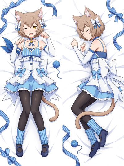 Felix Argyle White and Blue Dress Body Pillow