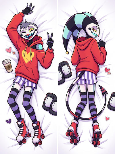 Fizzarolli Off Shoulder Hoodie Roller Disco Body Pillow