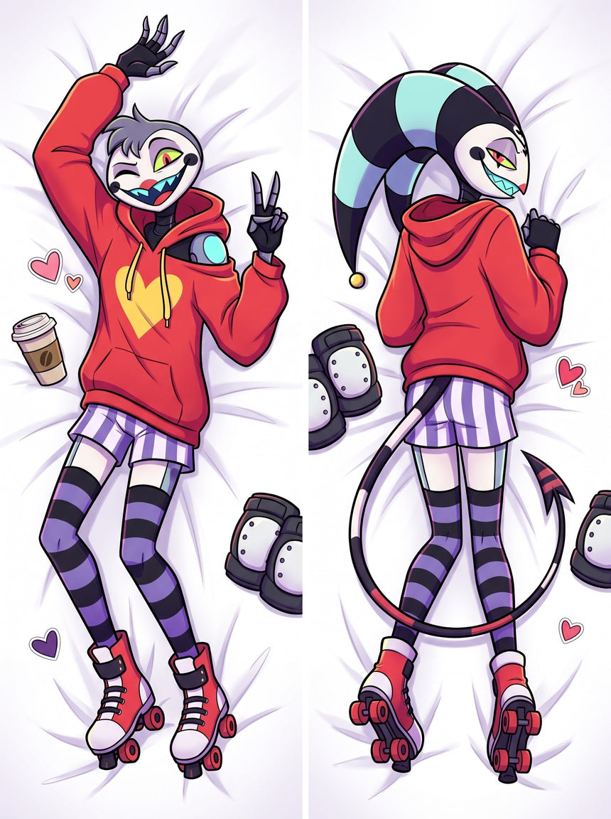 Fizzarolli Off Shoulder Hoodie Roller Disco Body Pillow