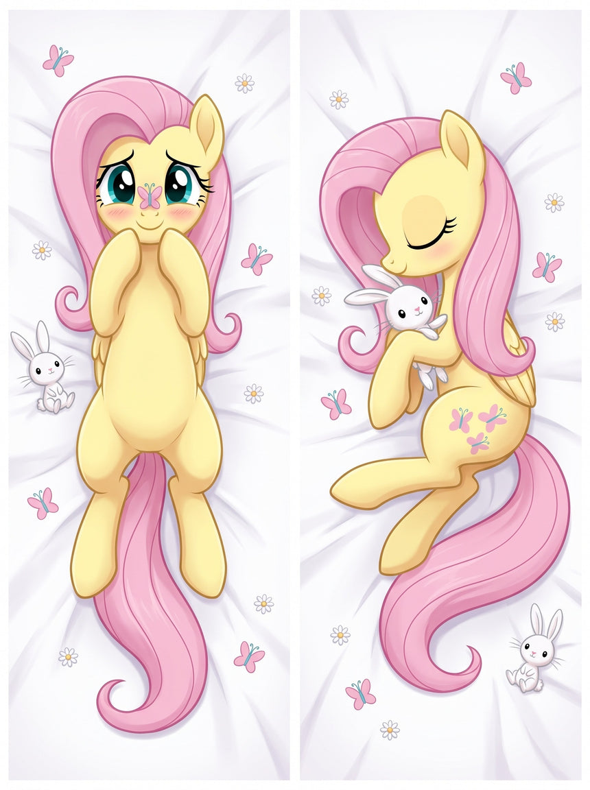 Fluttershy Butterfly Garden Body Pillow