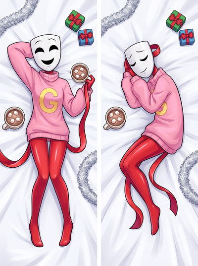 Gangle Pink Christmas Sweater Body Pillow
