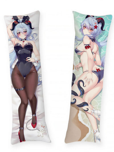 Almohada corporal de Ganyu versión conejita