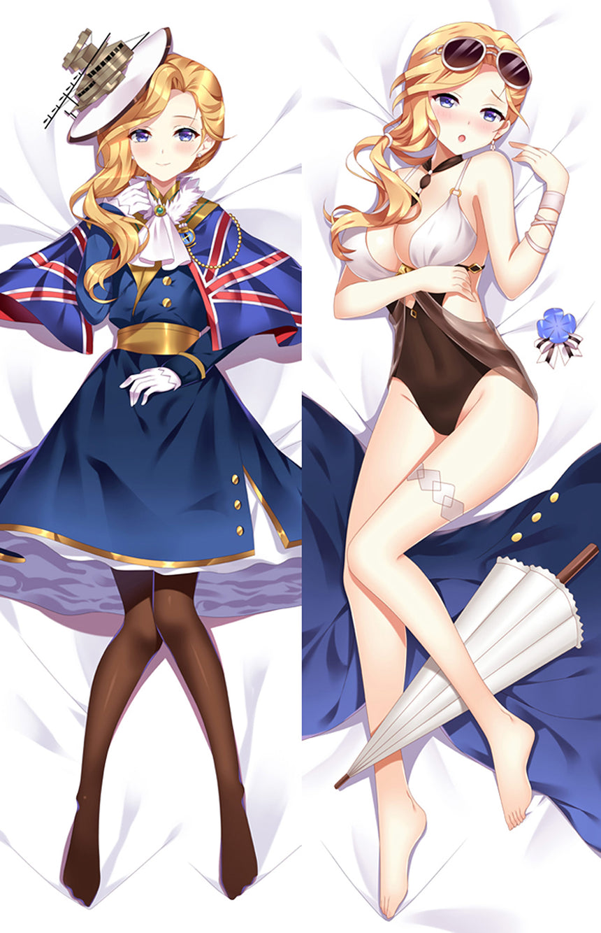 Hood Royal Navy Coat Body Pillow