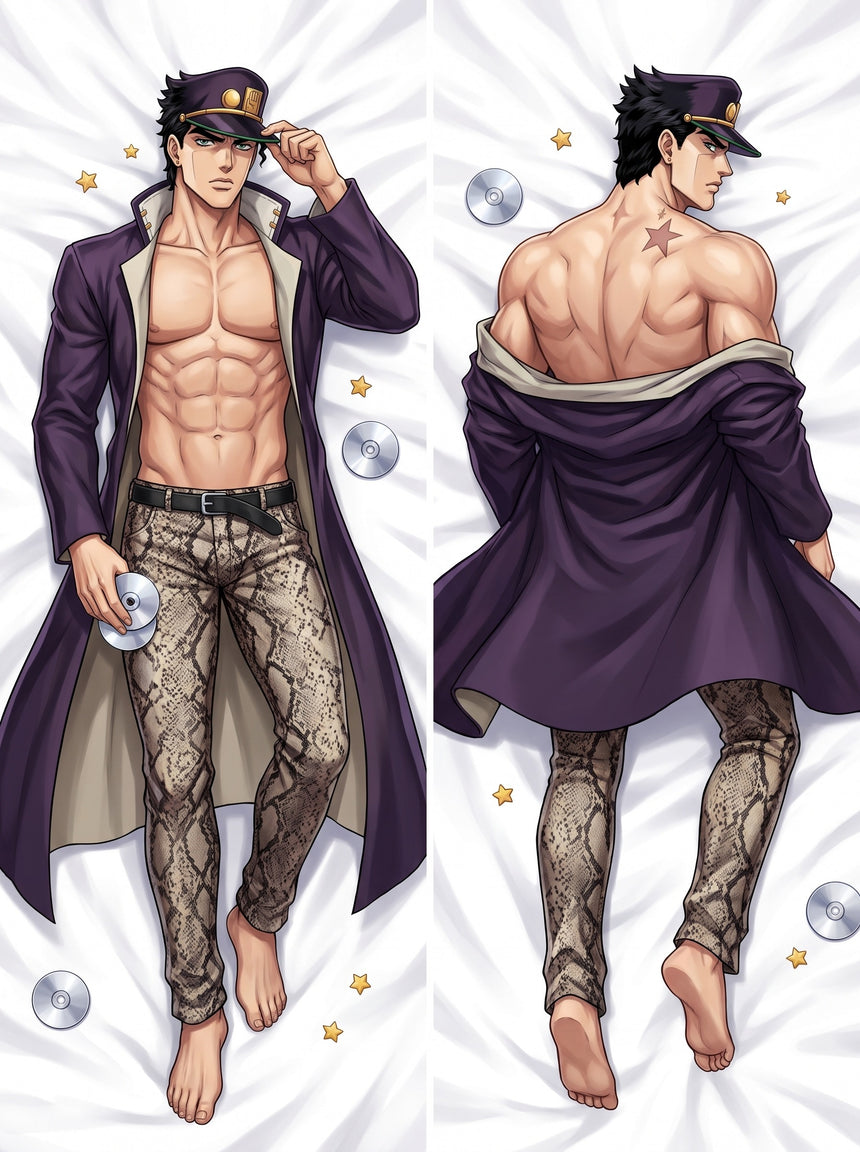 Jotaro Kujo Open Star Overcoat Body Pillow
