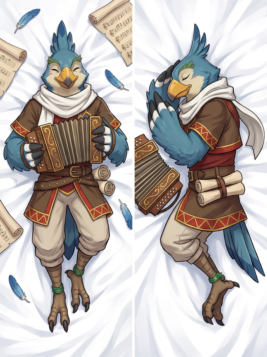 Kass Zelda Rito Bard Accordion Body Pillow