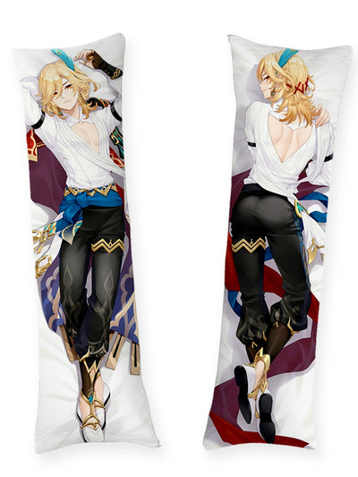 Dakimakura Kaveh con camisa blanca abierta