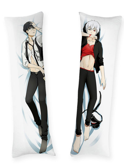 Ken Kaneki Black and White Body Pillow