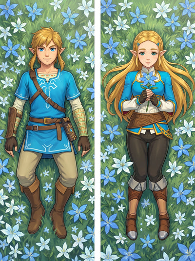 Link and Zelda Body Pillow