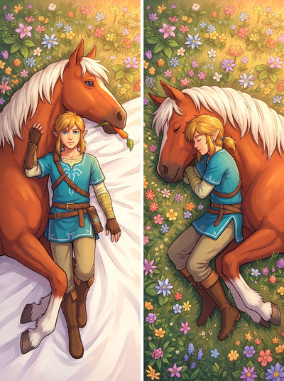 Link Legend of Zelda Epona Body Pillow