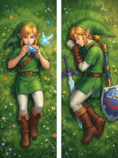 Link Legend of Zelda Ocarina of Time Body Pillow