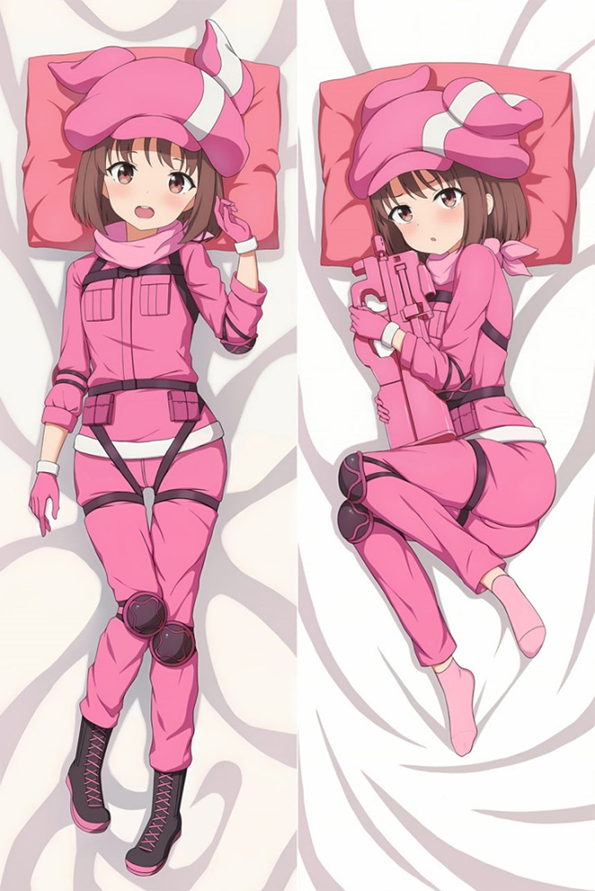 Llenn Pink Combat Suit Body Pillow