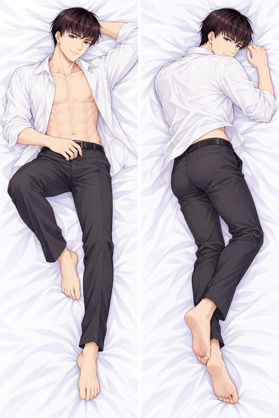 Almohada Lucien con camisa blanca abierta