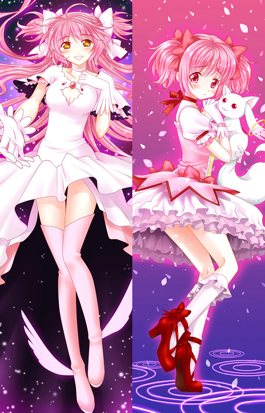 Madoka Kaname Pink Petals Body Pillow