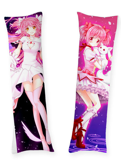 Almohada Madoka Kaname con pétalos rosas